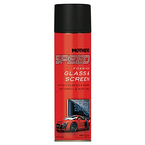 Mothers 16619 Speed Foaming Glass & Screen Cleaner, 19 oz.