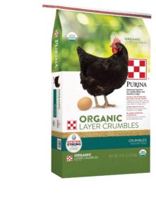 purina organic layer crumbles chicken feed , 35 lb