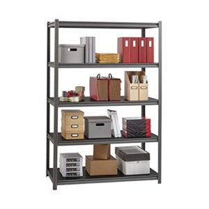 hirsh 3,200 lb capacity iron horse shelving - 5 compartment(s) - 72" height x 48" width x 24" depth