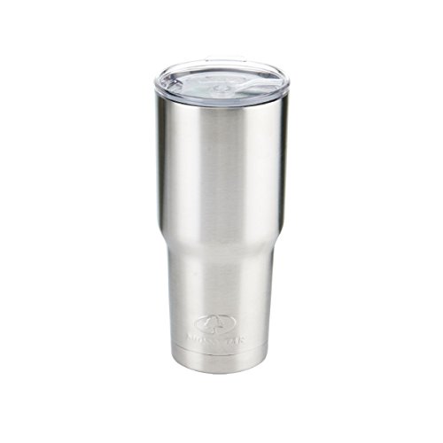 Mossy Oak Double Walled Stainless Steel Tumbler , 30-ounces, Silver