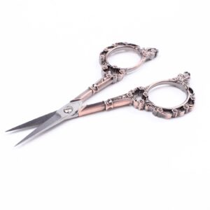 BIHRTC Vintage European Style Scissors for Embroidery, Sewing, Craft, Art Work & Everyday Use