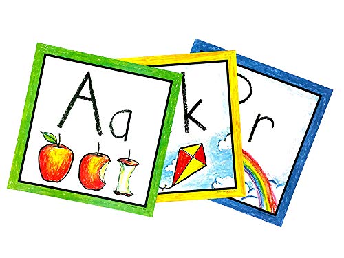 Learning Without Tears Color Wall Cards- Get Set for School- Pre-K and TK, Sensory, Alphabet, Letters and Illustrations, Classroom Display and Student Reference- for School and Home Use