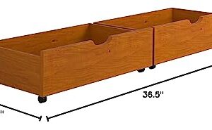 Donco Kids 505-H Dual Under Bed Drawer, One Size, Honey