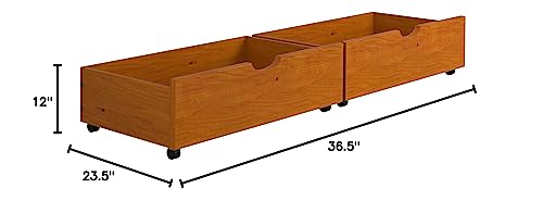 Donco Kids 505-H Dual Under Bed Drawer, One Size, Honey