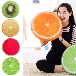 Delight eShop 3D Fruit Cushion, for Chair Seat Sofa Back, Throw Pillow Toy (Full Set, one of Each Fruit)