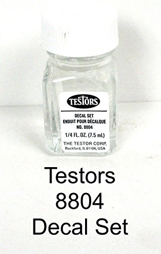 Testors 8804 Decal Set 1/4 oz Bottle of Solvent ,#G14E6GE4R-GE 4-TEW6W290464