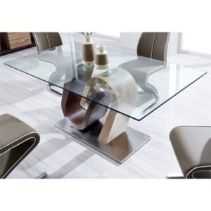 GLOBAL FURNITURE USA Dining Table, Walnut Oak