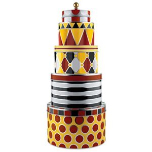 Alessi, Set 3 Circus All-Purpose Boxes, Set Of 3, Multicolor