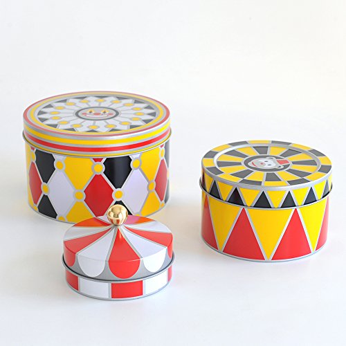 Alessi, Set 3 Circus All-Purpose Boxes, Set Of 3, Multicolor