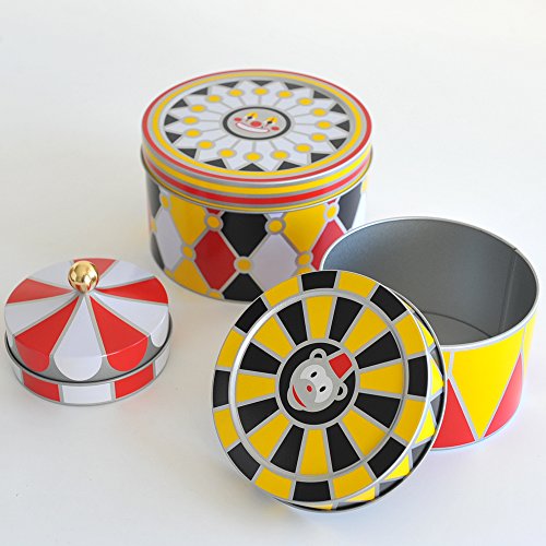 Alessi, Set 3 Circus All-Purpose Boxes, Set Of 3, Multicolor