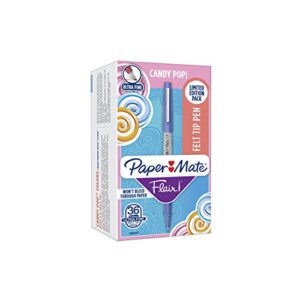 Paper Mate® Flair® Felt Tip Pens, Ultra Fine Point, Limited Edition Candy Pop™ Pack, Box of 36(Packaging may vary)