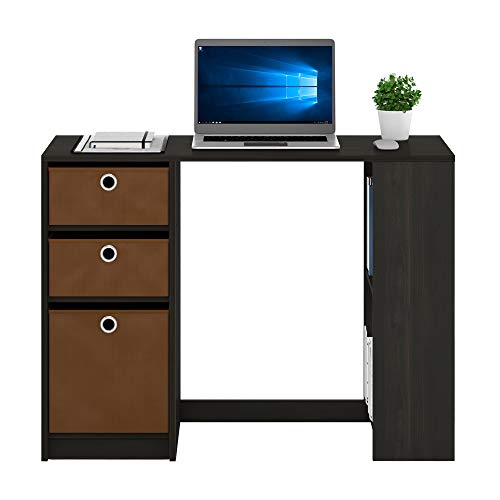 FURINNO Computer Study Writing Desk, Espresso, Model:15110EXBR