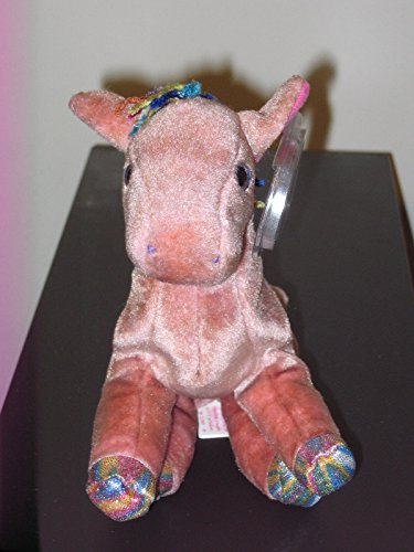 Ty Beanie Baby ~ HORSE (Chinese ZODIAC)(Full Hooves & Pink Ears) ~ MINT ,#G14E6GE4R-GE 4-TEW6W208522