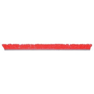 meat case divider parsley divider with aluminum support red plastic - 30"l x 2 1/4"h