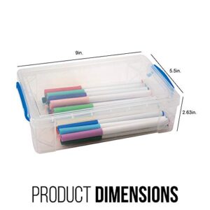 Advantus Super Stacker Storage Case, 2.6" x 5.5" x 9", Clear