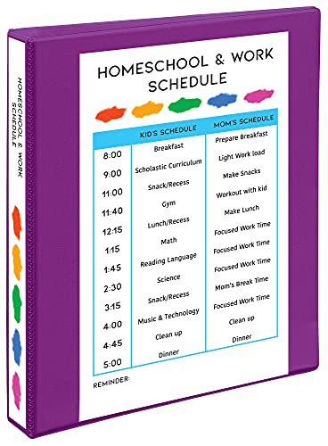 Avery(R) Durable View 3 Ring Binder, 1 Inch Slant Rings, 1 Purple Binder (17294)