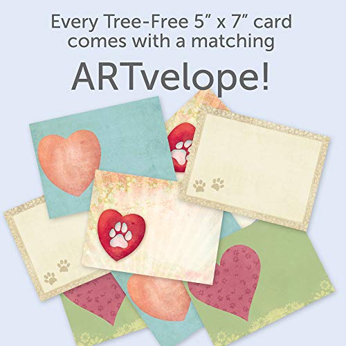 Tree-Free Greetings Forever Friends Pet Sympathy Card Assortment, 5 x 7 Inches, 8 Cards and Envelopes per Set (GA31528)