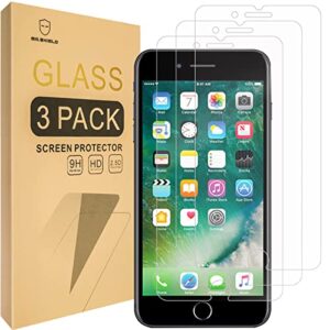 Mr.Shield [3-Pack] Designed For iPhone 7 Plus / iPhone 8 Plus [Tempered Glass] Screen Protector [0.3mm Ultra Thin 9H Hardness 2.5D Round Edge]