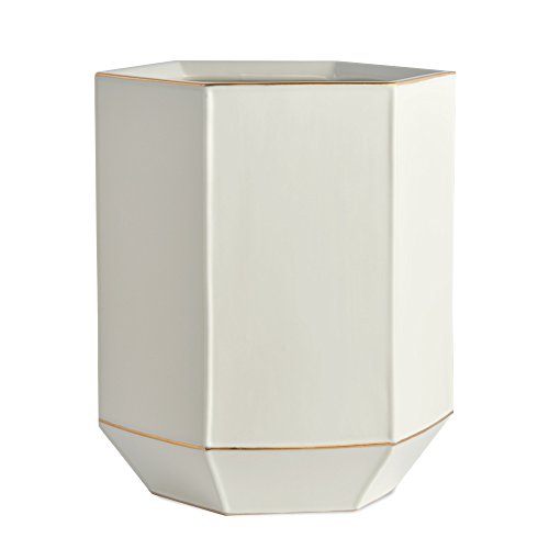 Kassatex Waste Basket, St. Honore Bath Accessories | Porcelain