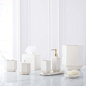 Kassatex Waste Basket, St. Honore Bath Accessories | Porcelain