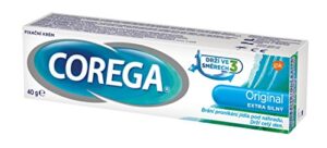 corega denture adhesive cream original extra strong 40 g