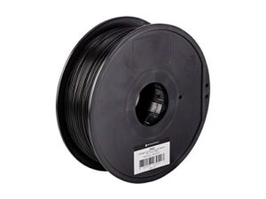 monoprice pla plus+ premium 3d filament - black - 1kg spool, 1.75mm thick | biodegradable | same strength as standard abs | for all pla compatible printers (115833)