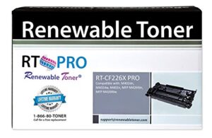 renewable toner 26x micr pro high yield replacement for hp 26x cf226x 26a cf226a | hp laser printers m402d m402n m402dn m402dw mfp m426dw m426fdn m426fdw check printing ink