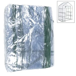 homewell walk-in green house replacement cover (3 tier 6 shelf) clear