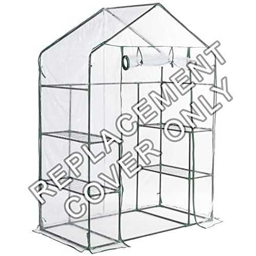 Homewell Walk-in Green House Replacement Cover (3 Tier 6 Shelf) Clear