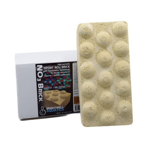 Brightwell Aquatics Xport NO3 Brick - Ultra-activated Denitrification Brick Media doped with Elemental Sulfur for Superior Performance in Filtration Media