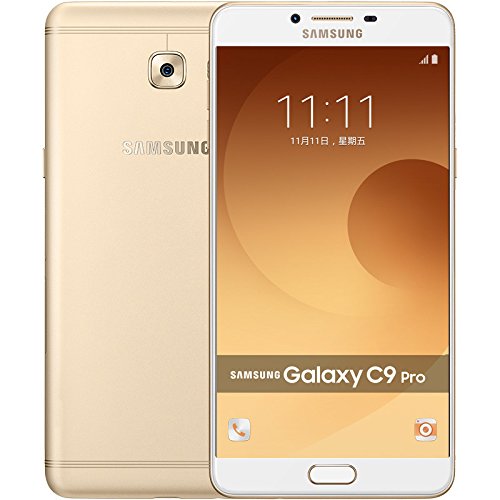 Samsung Galaxy C9 Pro C9000 64GB Gold, Dual Sim, 6", GSM Unlocked International Model, No Warranty