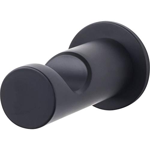 Top Knobs HOP1BLK Hopewell Towel Hook in Matte Black