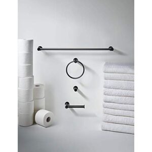 Top Knobs HOP1BLK Hopewell Towel Hook in Matte Black