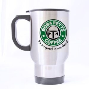 nice boba fett's coffee mug - 100% stainless steel material travel mugs - 14oz sizes