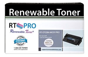 renewable toner pro compatible micr toner cartridge replacement for hp 26a cf226a for laserjet pro m402 mfp m426
