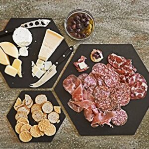 Epicurean Hexagon Display/Serving Board, 9-Inch by 8-Inch, Slate