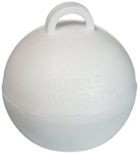 bubble weight balloon weight, 35 gram, white, 10 piece