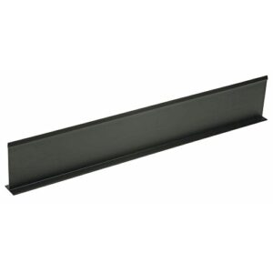 shelf divider t shape black plastic - 30" l x 5" h