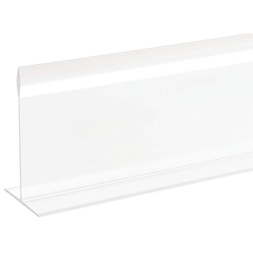 Shelf Divider Case Divider T Shape Clear Acrylic - 36" L x 3" H