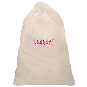 personalized drawstring laundry bag with monogram