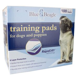 BV Pet Potty Training Pads for Dogs Puppy Pads, Pee Pads, Quick Absorb, 22" x 22" Training Pad, 100 Count Dog Pee Pads, Doggie Pads, Disposable Puppy Pee Pads