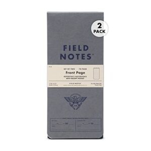 field notes - front page 2-pack of reporter's notebooks - 3.75" x 8"