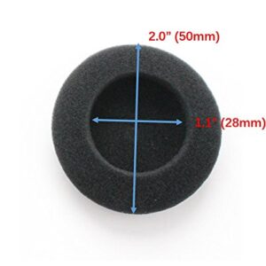 4 Pairs 2" (50mm) Replacement Foam Pad Earpad Cover Cushion for Sennheiser PX100 Sony MDR-G57 Headphones