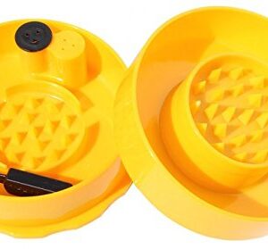 GRINDERVAC – Vacuum Sealed Container and Grinder, Yellow