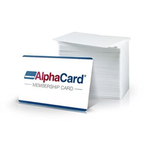 Fargo 500 Print YMCKK Ribbon (45215) and 500 AlphaCard Premium Blank PVC ID Cards Bundle