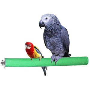 bird perch rough-surfaced nature wood stand toy branch for parrots