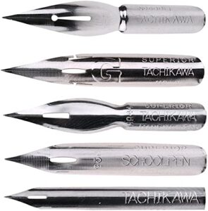 mylifeunit tachikawa comic pen nib set - 5 nibs