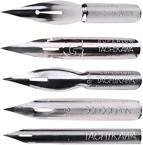 MyLifeUNIT Tachikawa Comic Pen Nib Set - 5 Nibs