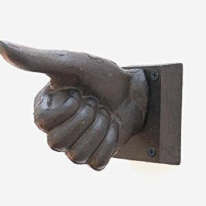 Cast Iron Thumbs Up Themed Wall Mounted Hook