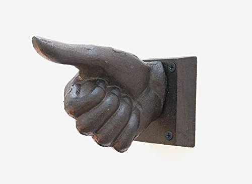 Cast Iron Thumbs Up Themed Wall Mounted Hook